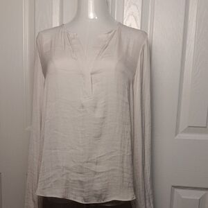 Maison D'Amelie Elegant Cream Women's Blouse Long Sleeve